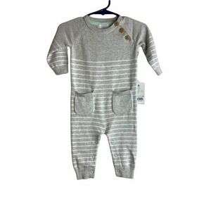 New! Cloud‎ Island 0-3 Months Gray Sweater Knit Outfit